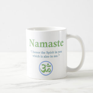 Namaste - met citaat en Om symbool Koffiemok