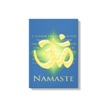Namaste met Om-symbool