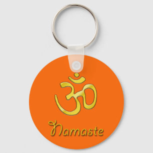 Namaste met om symbool sleutelhangers