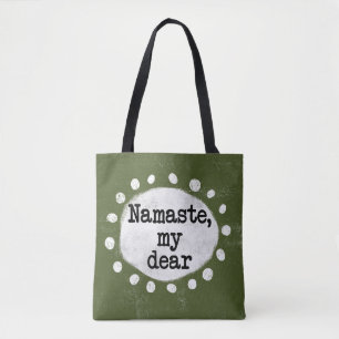 Namaste M'n Beste - Groene Boodschappentas Draagtas
