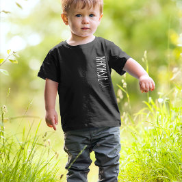 Namaste moderne tekst zwart-wit kind t-shirt