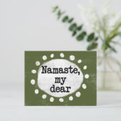 Namaste Mon Cher - Carte Postale Verte (Debout devant)
