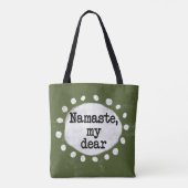 Namaste Mon Cher - Sac Cabas Vert (Dos)