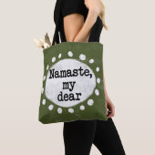 Namaste Mon Cher - Sac Cabas Vert (De près)