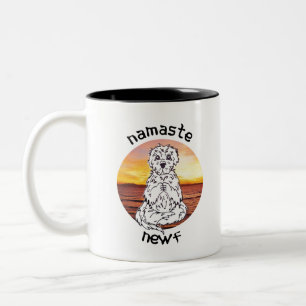 Namaste' Newf Tweekleurige Koffiemok