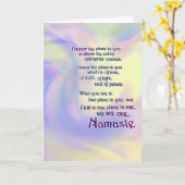 Namaste Note Kaart (Gele Bloem)