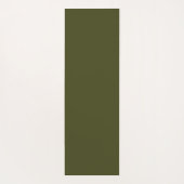 Namaste Olive Green Whimsical Script Fitness Yogamat (Achterkant)