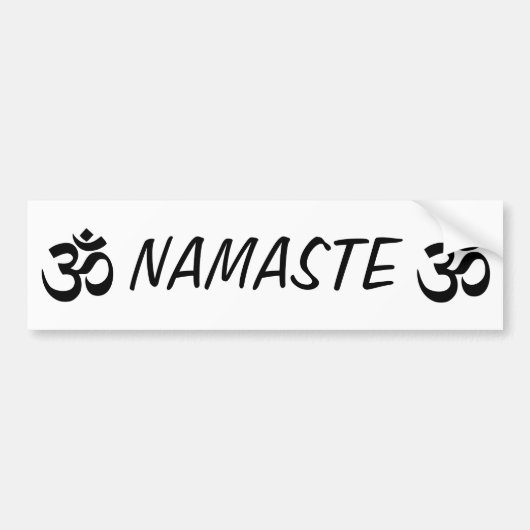 Namaste OM YOGA-Bumpersticker Bumpersticker (Voorkant)