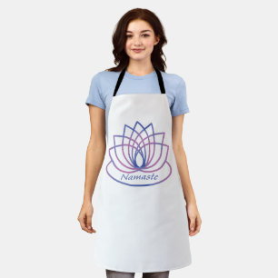 Namaste Paarse en Roze Lotus Flower Schort