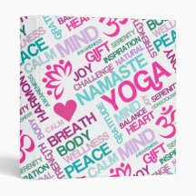 Namaste, Peace and Harmony Pink YOGA-patroon