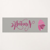 Namaste Pink Lotus Yogamat (Voorkant (horizontaal))
