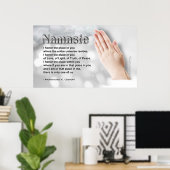 Namaste Poem (Wereldwijde OnBewustdag) Poster (Thuiskantoor)