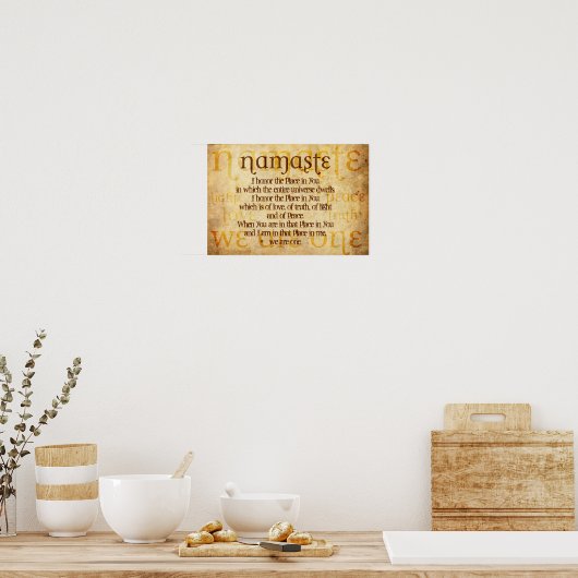 Namaste Poster (Keuken)