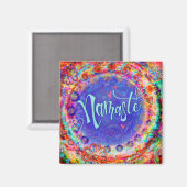 Namaste Pretty Inspirational Fun Magnet tendance (Recto/Verso)