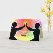Namaste Quote Bedankt Yoga Meditation Friends Kaart (Gele Bloem)