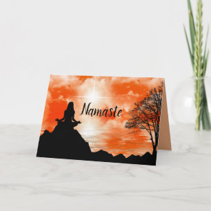 Namaste Quote Dank u Yoga Meditatie Zen Kaart