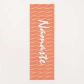 Namaste Quote Oranje Pattern Fitness Yogamat (Voorkant)
