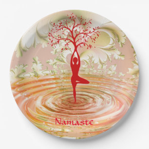 Namaste Quote Tree of Life Zen Yoga Papieren Bordje