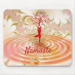 Namaste Quote Yoga Tree of Life Zen Muismat