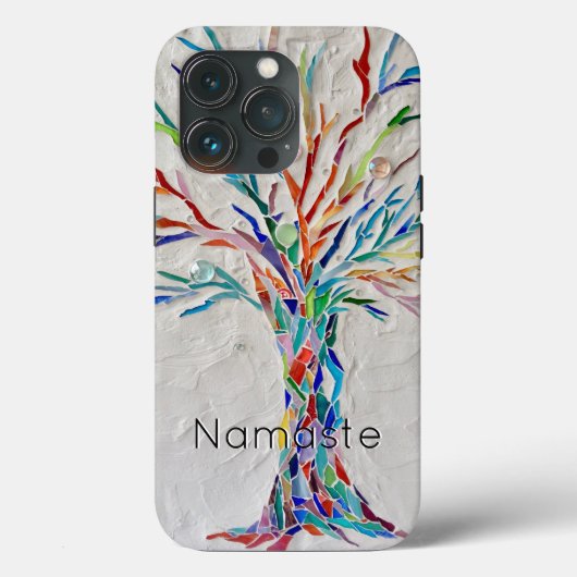 Namaste Rainbow Tree Coque-Mate coque iphone (Verso)