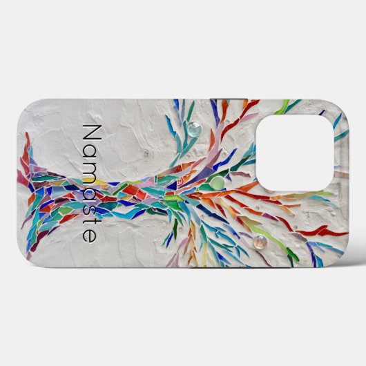 Namaste Rainbow Tree Coque-Mate coque iphone (Verso (horizontal))