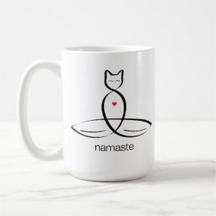 Namaste - Regelmatige stijltekst. Koffiemok
