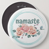 Namaste Ronde Button 6,0 Cm (Voorkant /achterkant)