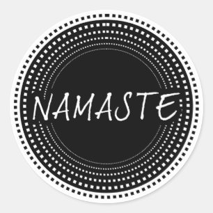 Namaste Ronde Sticker
