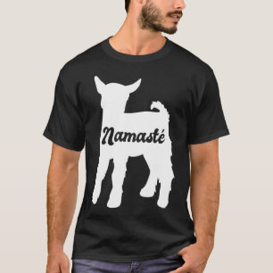 Namaste Schattige Geit Yoga T-shirt