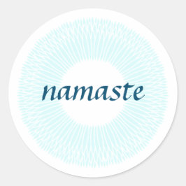 Namaste Small Round Sticker