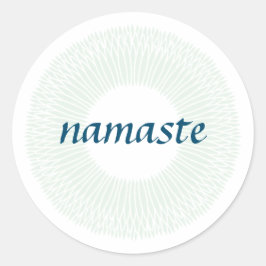 Namaste Small Round Sticker