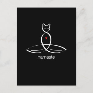 Namaste - Standaard stijltekst. Briefkaart