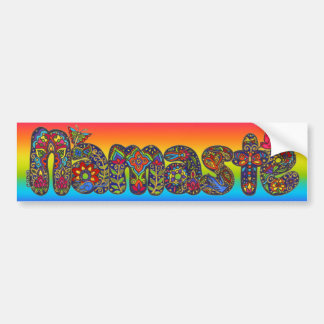 Namaste-sticker van ArtHarmonyCreations Bumpersticker
