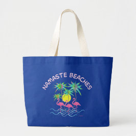 Namaste strandt Zen Yoga Tropic Fun Graphic Tote Bag
