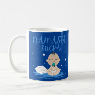 NAMASTE SUCKA grappig baby yoga zangeres Koffiemok