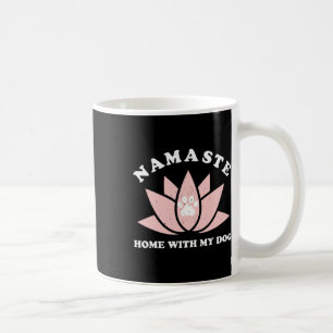 Namaste Thuis Met Mijn Hond Grappig Yoga Cadeau Vo Koffiemok