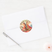 Namaste, thuis met mijn hond! Sticker (Envelop)