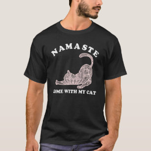 Namaste Thuis Met Mijn Kat Yoga Voor Vrouwen T-shirt