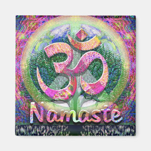 Namaste Tree of Life Vredessymbool Magneet