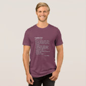 Namaste Tri-Blend Shirt (Voorkant volledig)