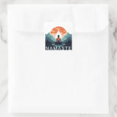 NAMASTE VIERKANTE STICKER (Tas)
