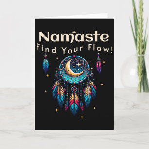 Namaste Vind Je Stroom Halve Maan Droomvanger Kaart