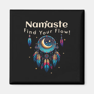 Namaste Vind Je Stroom Halve Maan Droomvanger Magneet