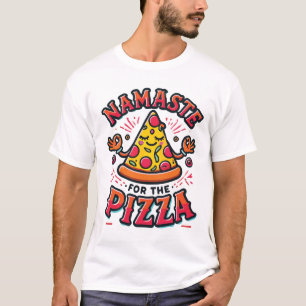 Namaste voor de pizza - Funny Yoga T-shirt