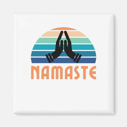 Namaste: Vreedzame Vibes Magneet (Voorkant)