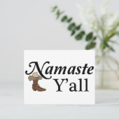 Namaste Y'all Briefkaart (Staand voorkant)