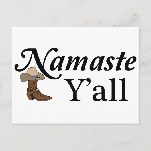 Namaste Y'all Briefkaart (Voorkant)