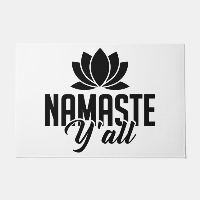 Namaste Y'all Doormat Deurmat (Voorkant)