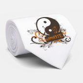 Namaste Yin Yang Stropdas (Opgerold)
