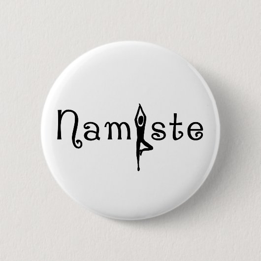 Namaste Yoga Button (Voorkant)